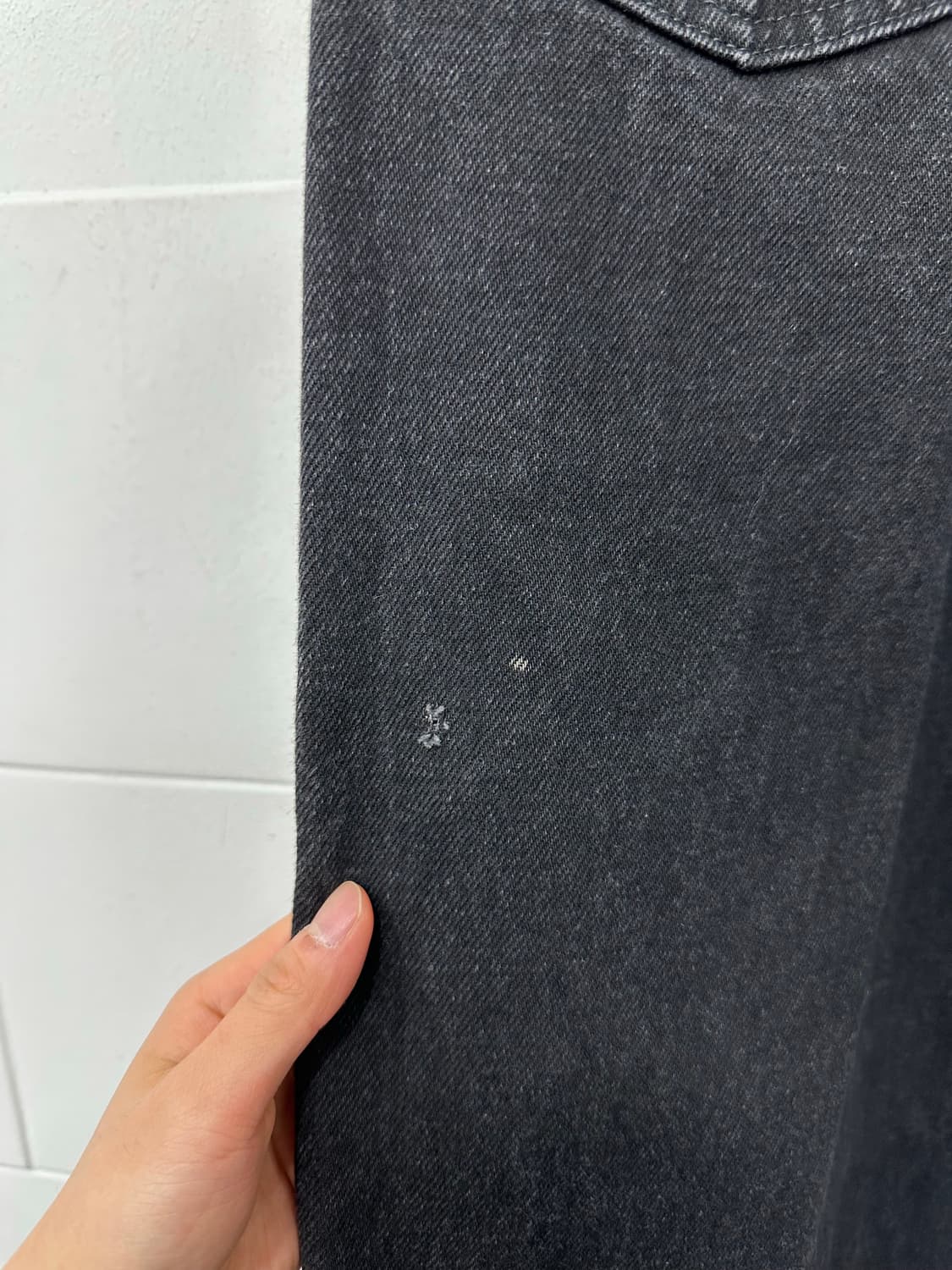 랭글러 블랙 데님팬츠 상품이미지4