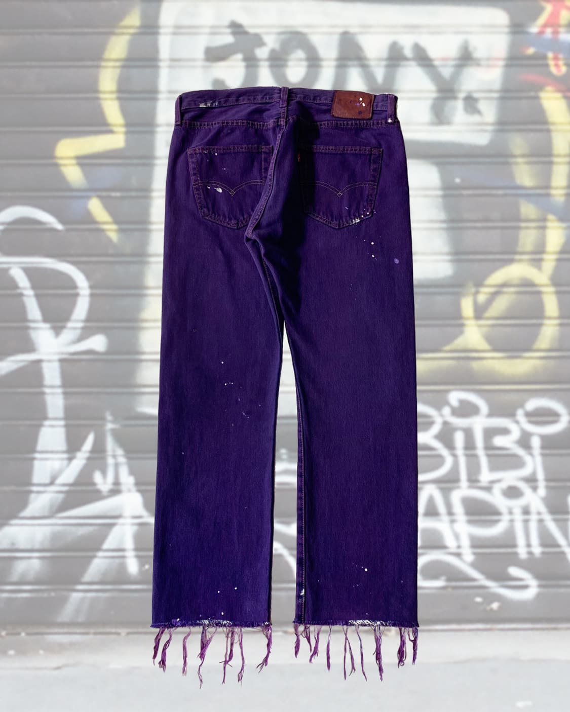 리바이스 501 다잉 페인팅 퍼플 데님 팬츠 상품이미지2
