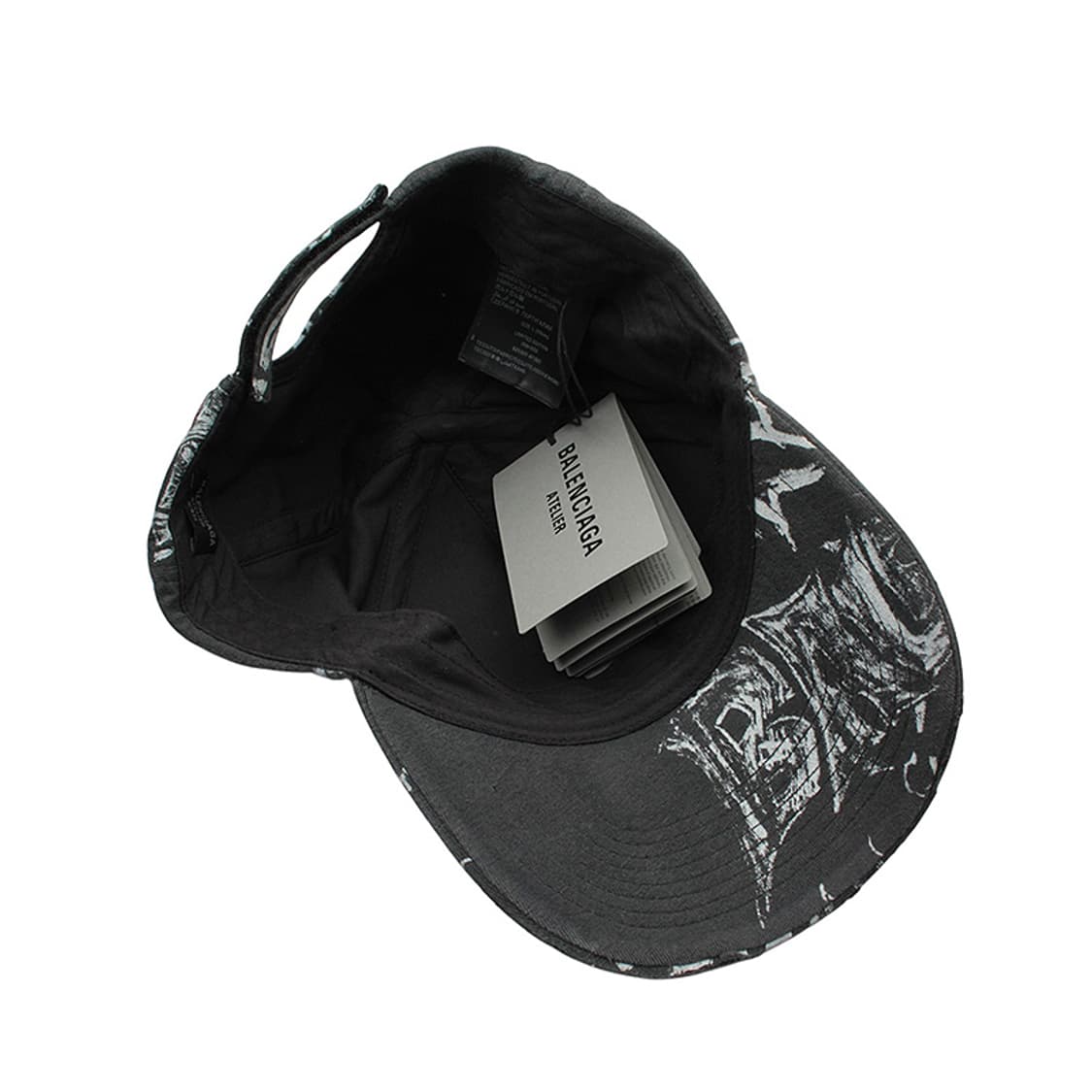 발렌시아가 차콜그레이 그래피티 볼캡 모자 한정판 L 상품이미지3
