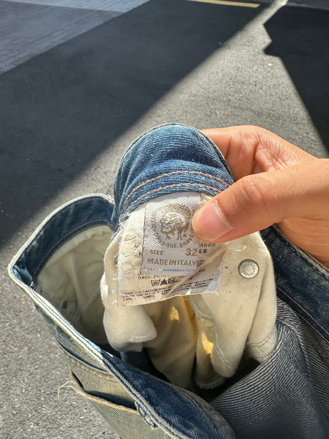 00’s Diesel zatiny repair denim pants 상품이미지10