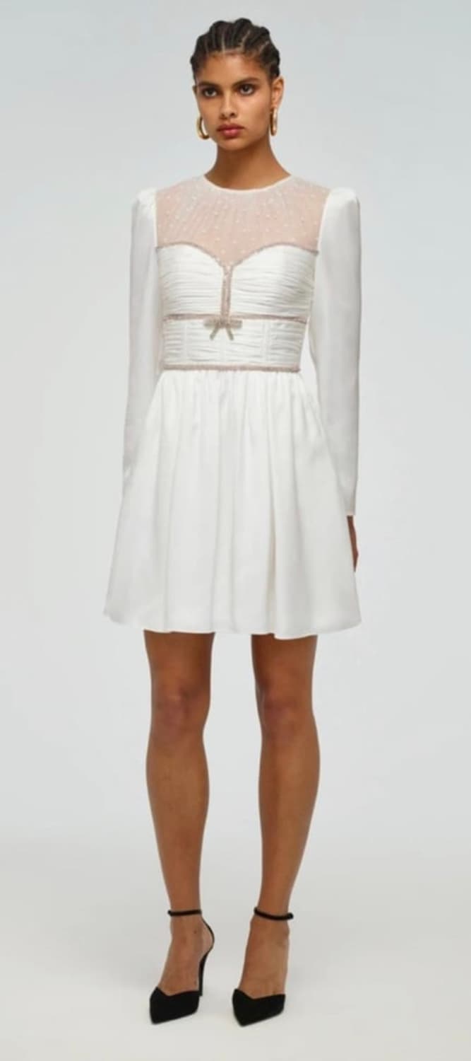 셀프포트레이트 화이트 원피스 상품이미지9