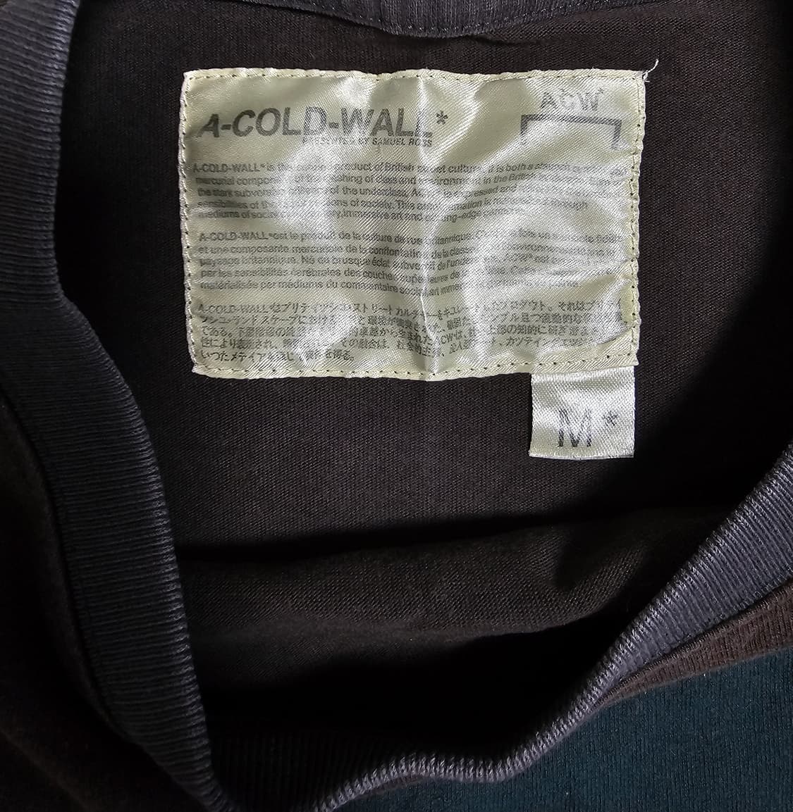 A COLD WALL 블록 페인트 크루 티셔츠 (그린) 상품이미지5