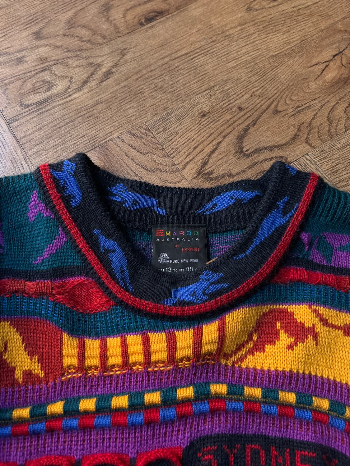 [S]90's EMAROO 오스트레일리아 케이블 니트 상품이미지2
