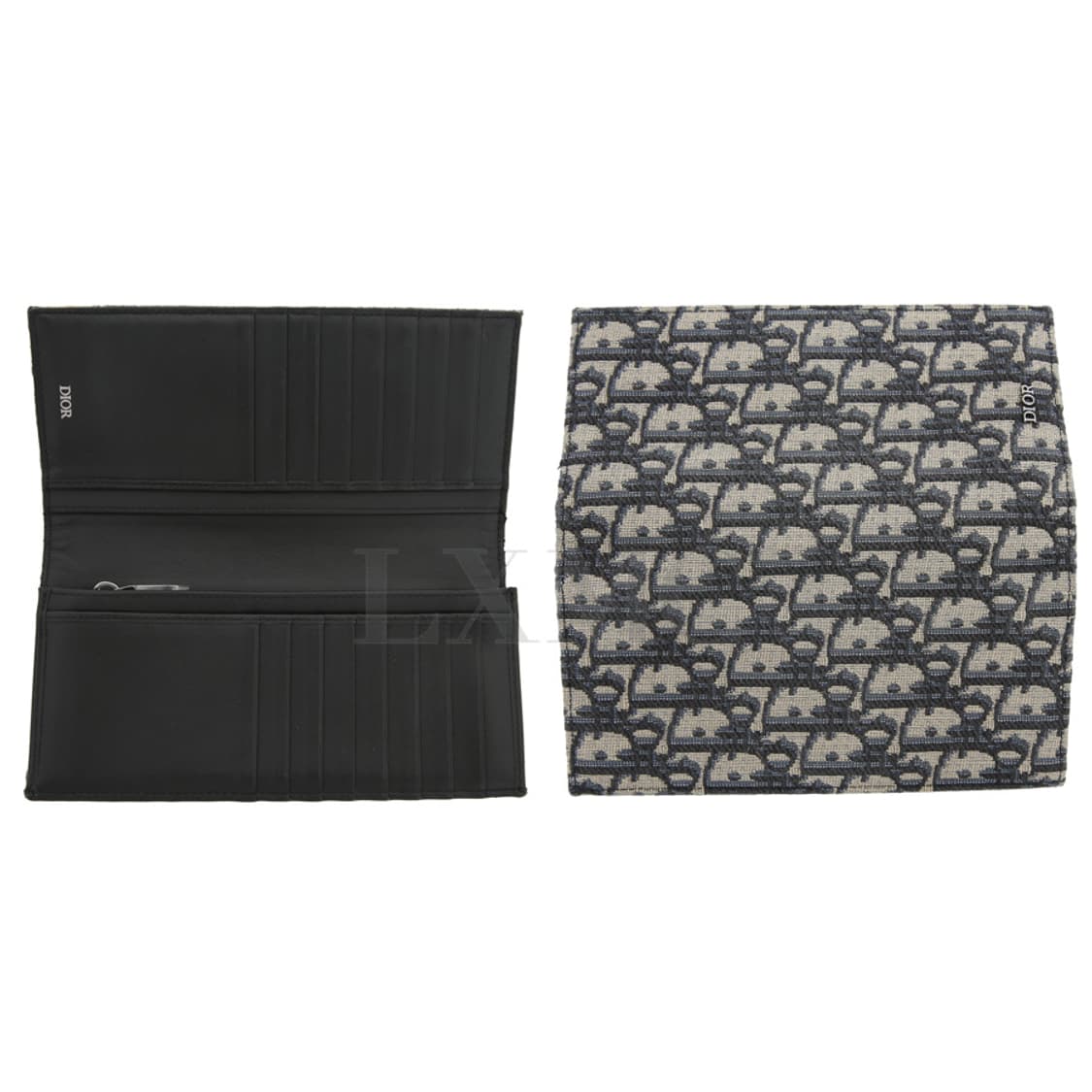 디올 오블리크 버티컬 장지갑 베이지 블랙 남성지갑 2OBBC002YSE 상품이미지10