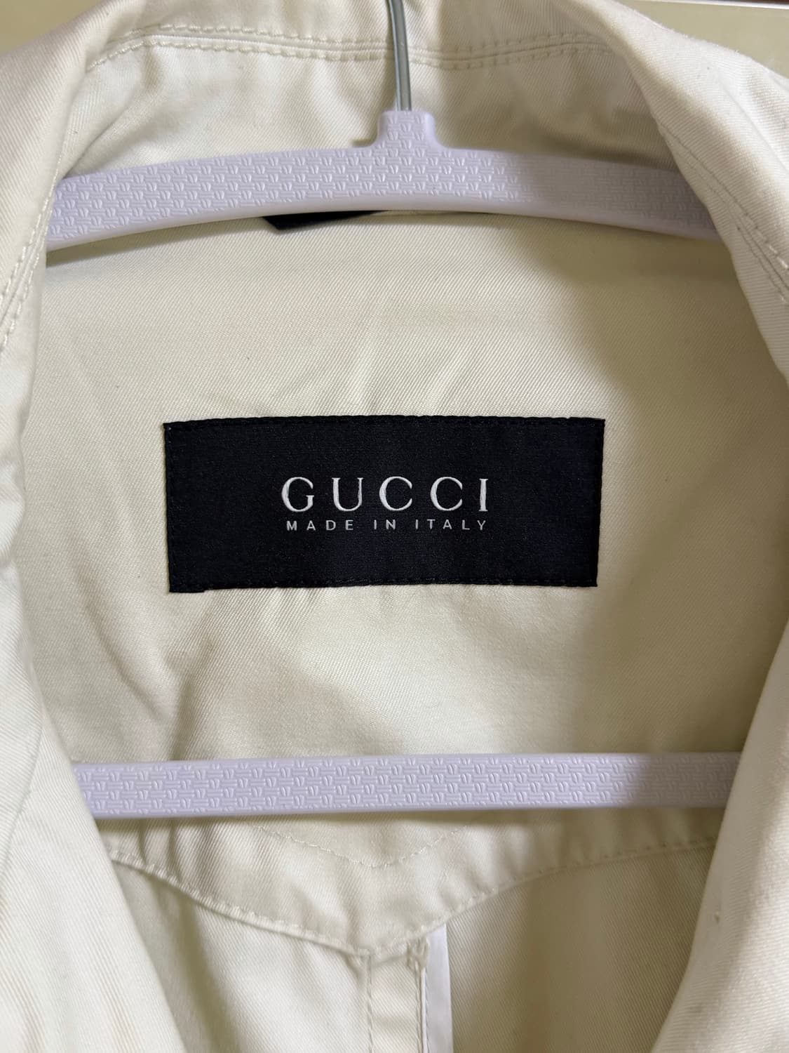 Gucci 구찌 더블 브레스티드 아이보리 코튼 자켓 50 상품이미지3