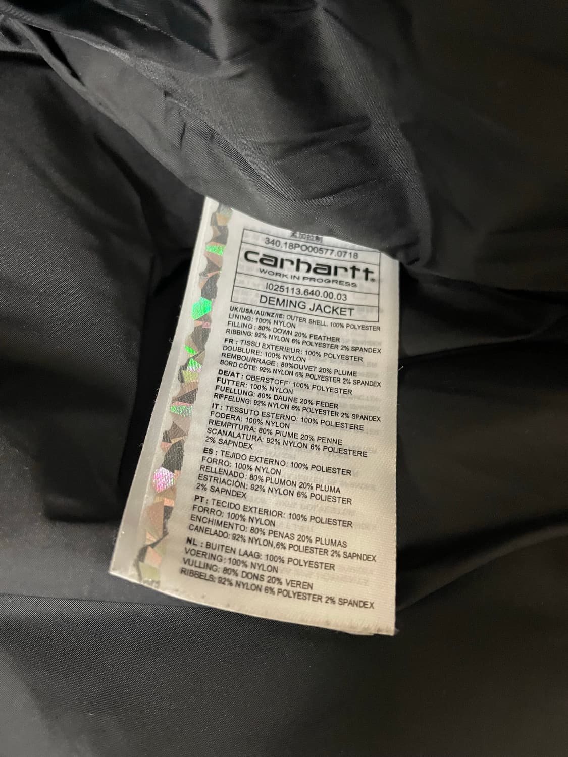 칼하트 카모 패딩 점퍼 (L) 상품이미지4