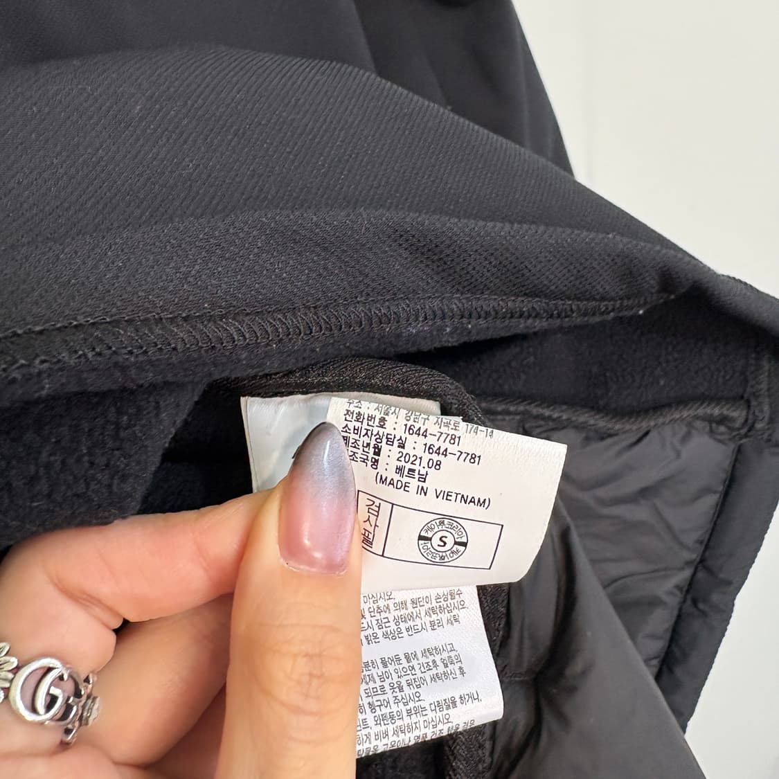 다이나핏 2021 여성 하이브리드 경량패딩 S 상태최상 상품이미지5