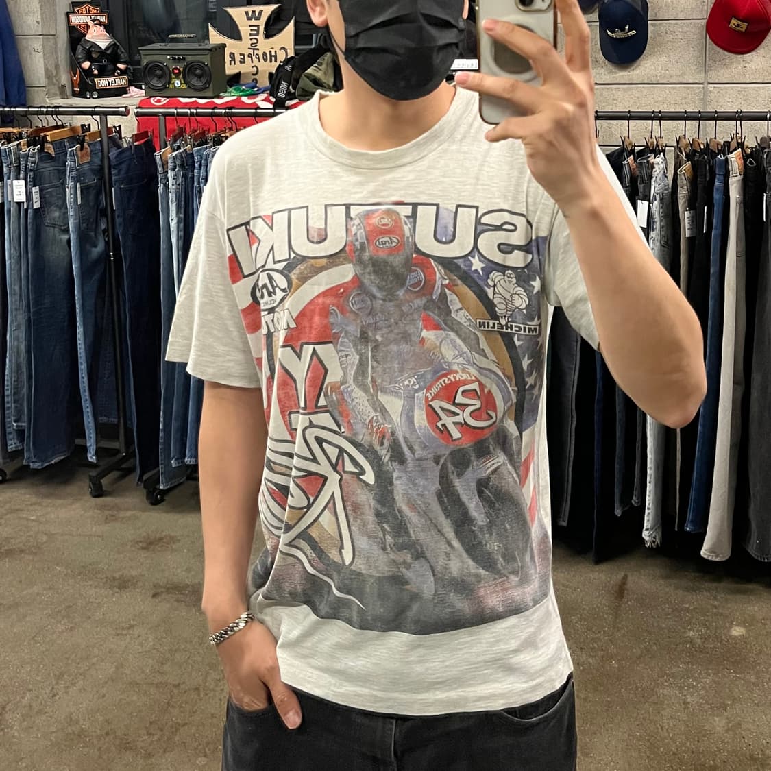 90s 스즈키 레이싱 티셔츠 (100) 상품이미지9