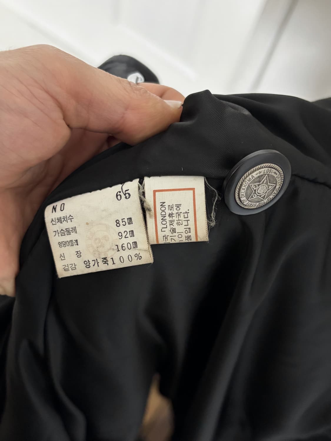 런던포그 레더 더블 블레이저 상품이미지7