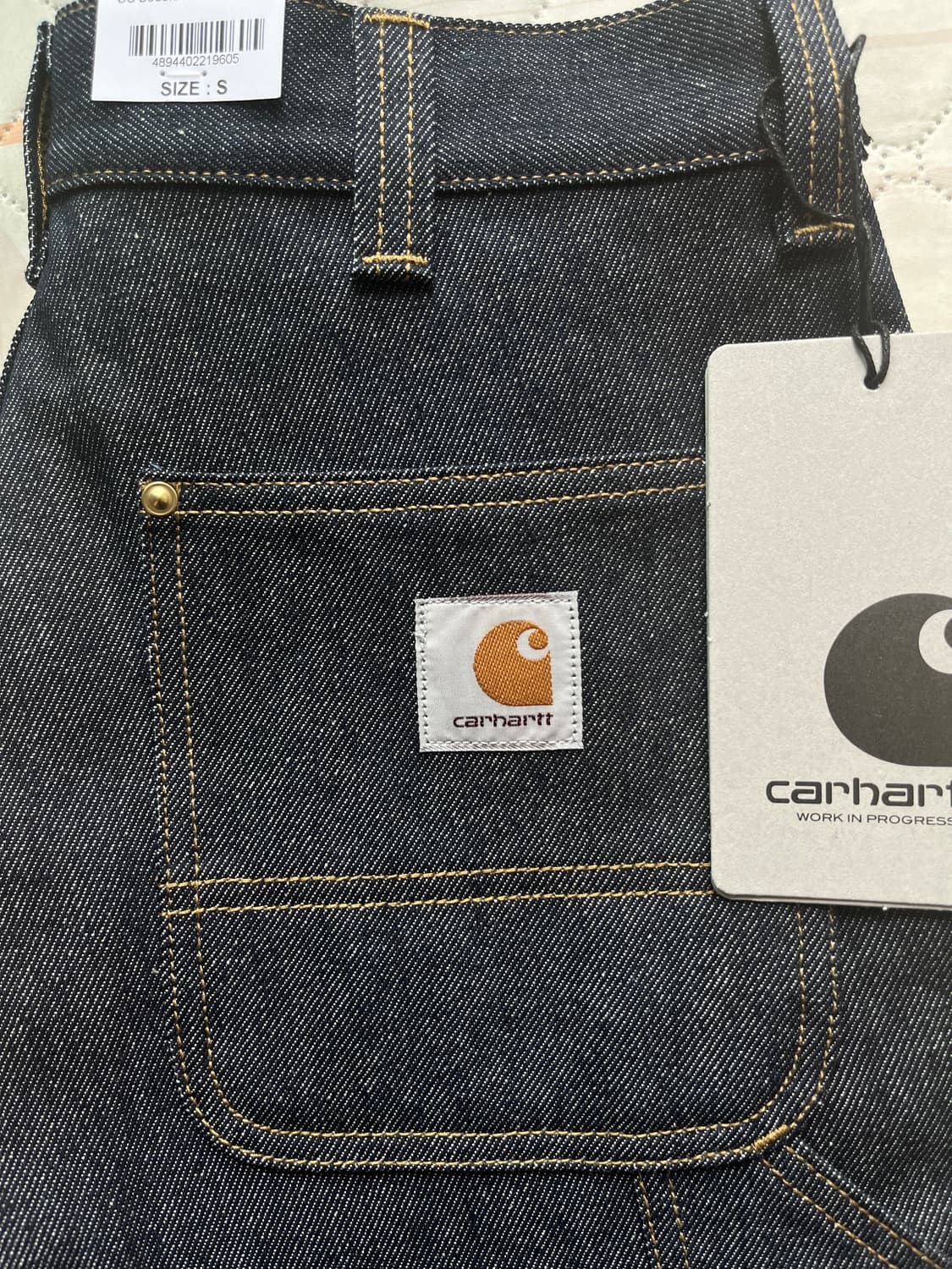 칼하트 OG 더블니 블루 리지드 S 상품이미지2