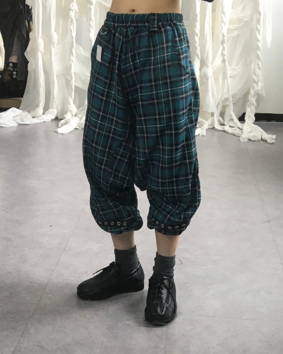 Check pattern sarouel patns 상품이미지1