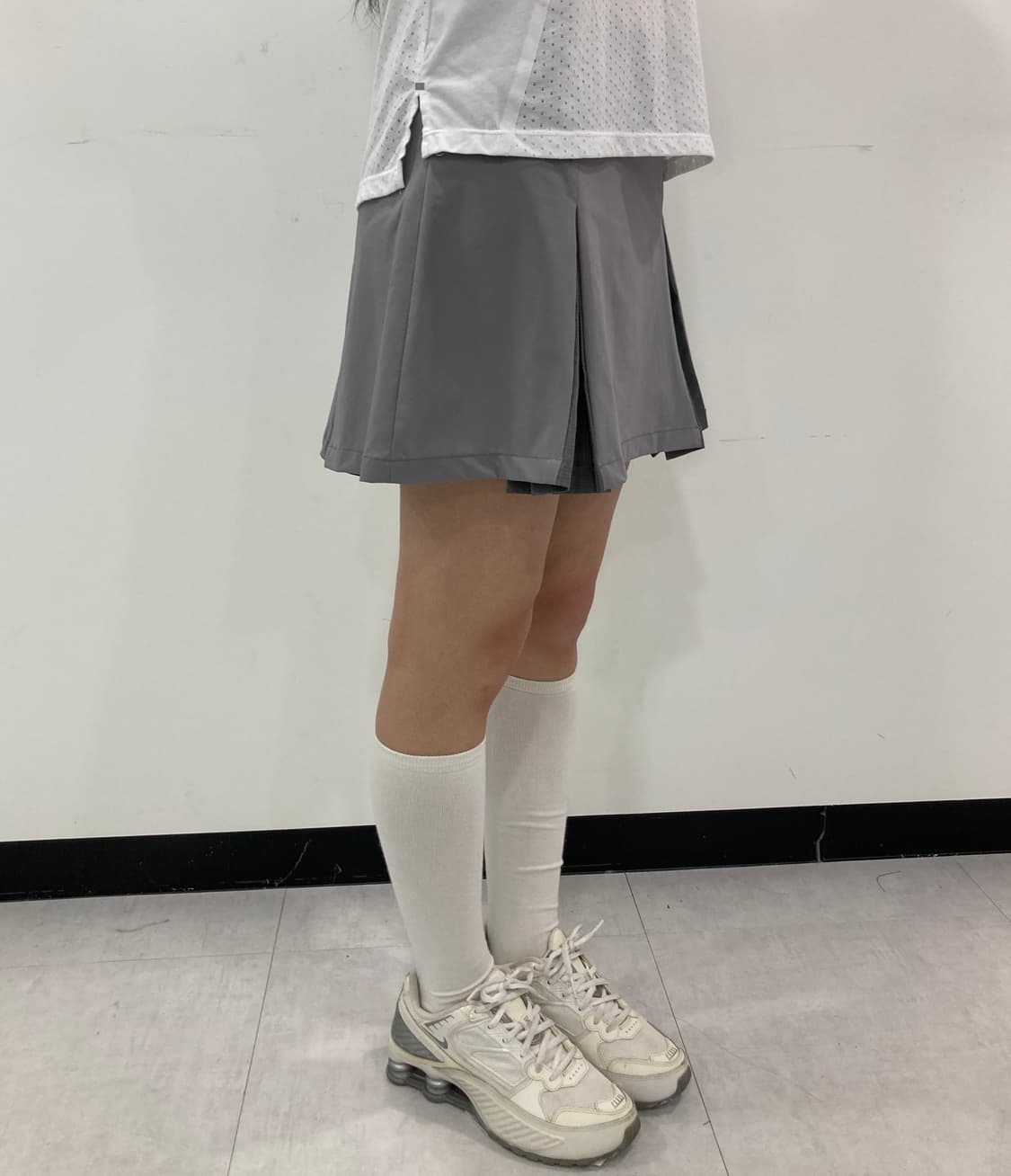 Hidden pleated mini sk 상품이미지5