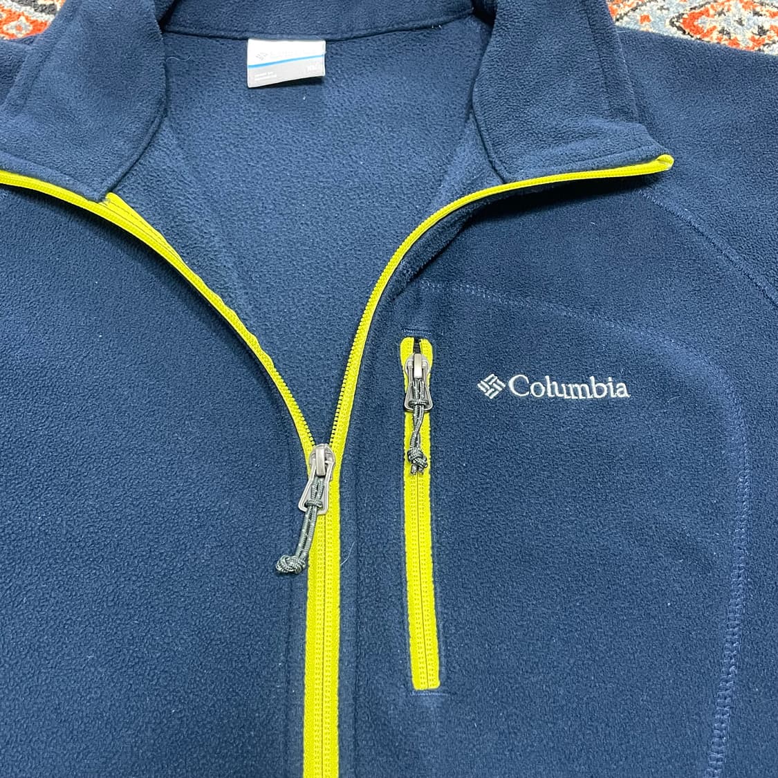 컬럼비아 네이비 플리스 집업자켓 남성XL 상품이미지4