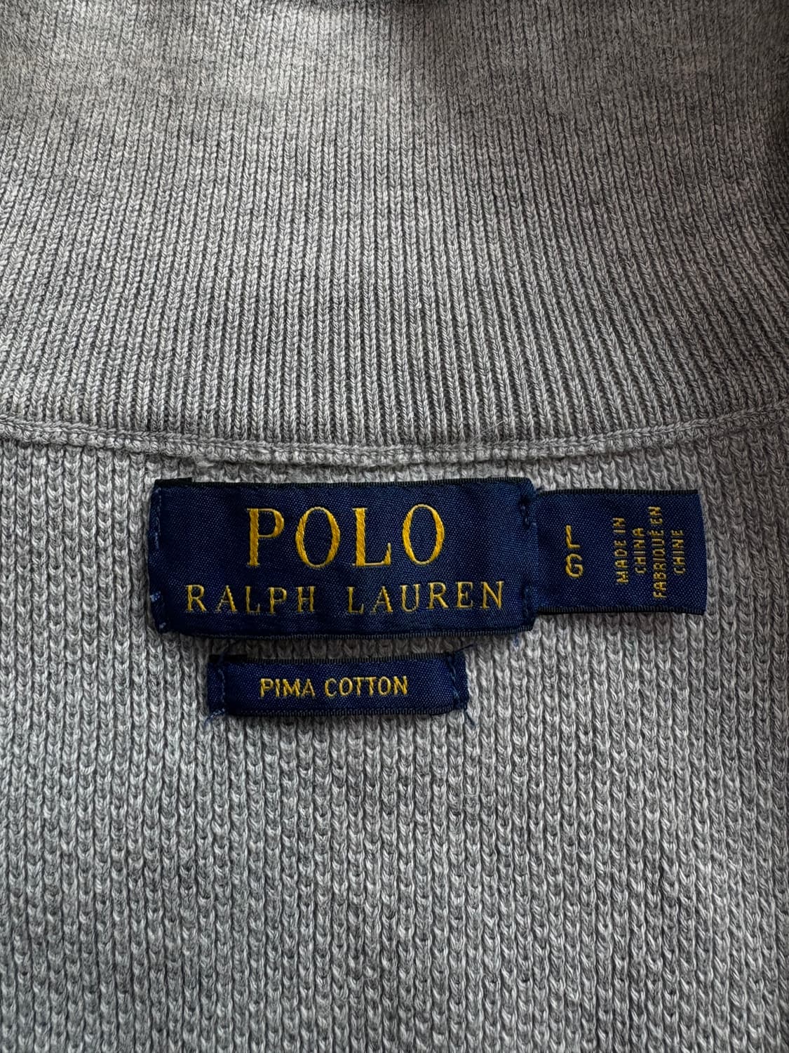 폴로 랄프포렌 포니로고 피마코튼 반집업 니트 3560 상품이미지3