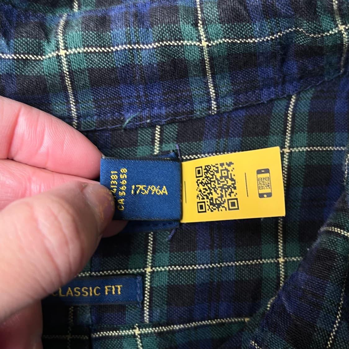 폴로 신형 qr택 체크셔츠 상품이미지4