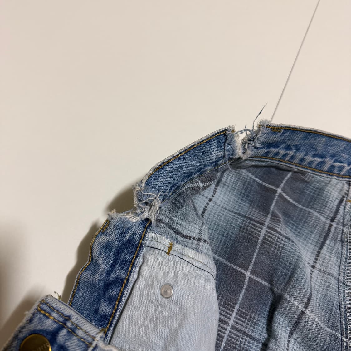 칼하트 00s B21 DST 플란넬 데님 팬츠 34 상품이미지8