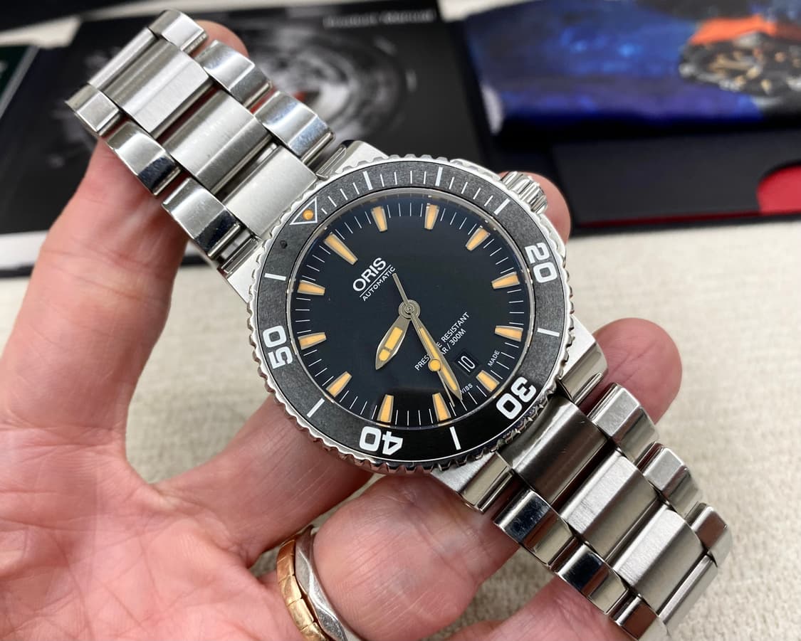 오리스 애커스 검주 43mm 오토메틱 남성용 스틸 상품이미지4