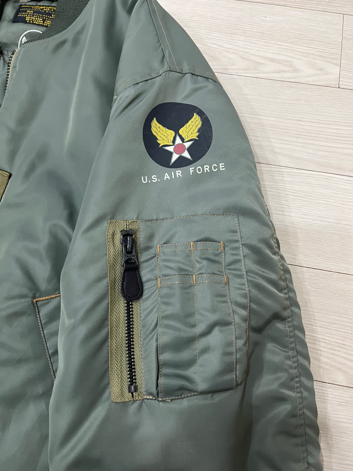 브론슨 MA-1 항공잠바 블루종 L 상품이미지4