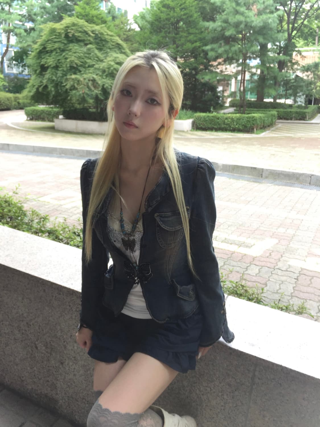 개대장 나비 데님 자켓 상품이미지5