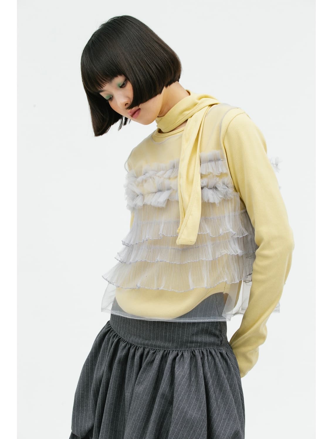 생긴스튜디오 샤 레이어드 베스트 상품이미지1