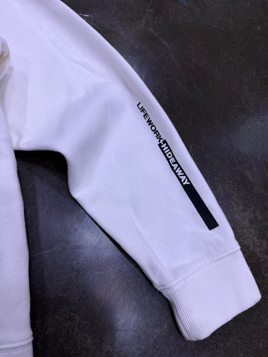 라이프워크 라독 은장 로고 화이트 후디 후드티 M 상품이미지7