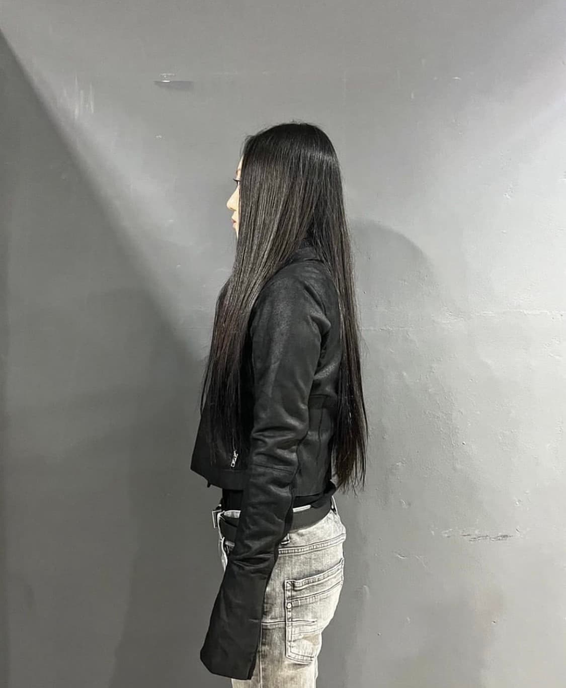 Mercurylux 고트스킨 투웨이 하이넥 라이더 재킷 상품이미지5