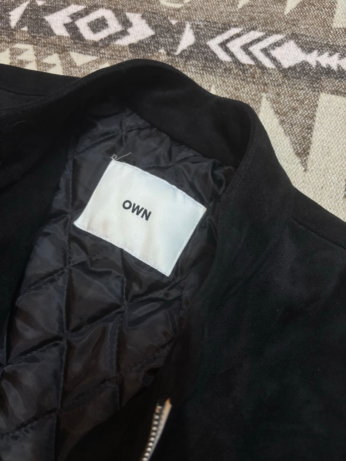 own 비건 스웨이드 투웨이 집업 자켓 상품이미지4