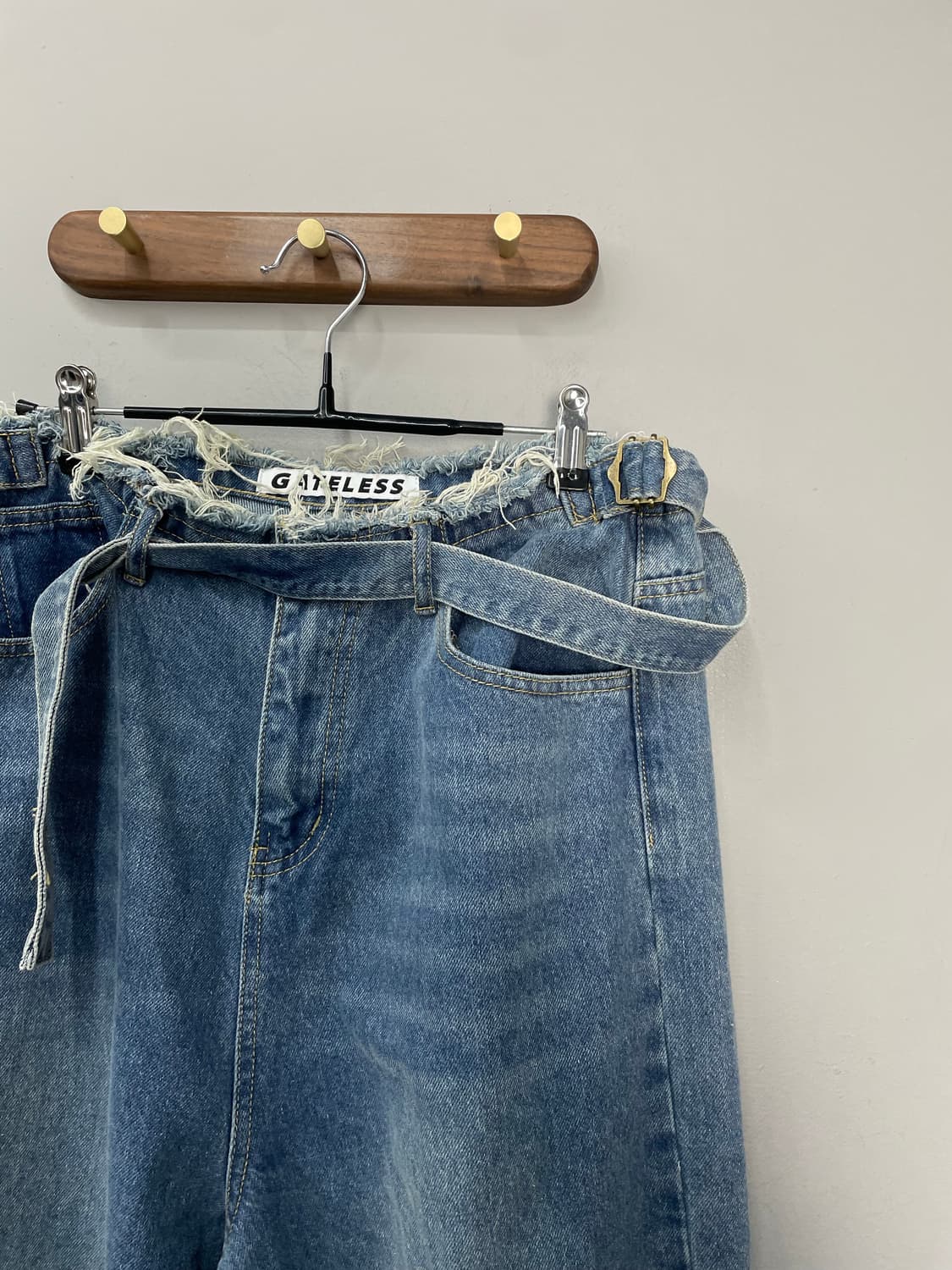 게이트리스 워싱 오버와이드 팬츠 H1550 상품이미지3