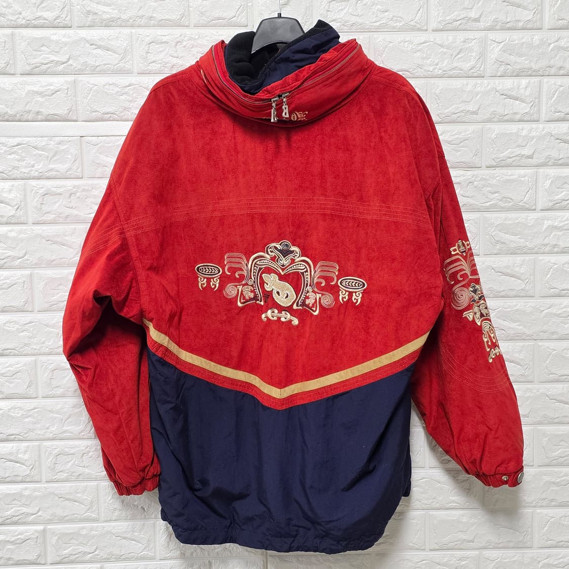 택포// 보그너 자켓 M 레드/네이비 아노락 상품이미지4