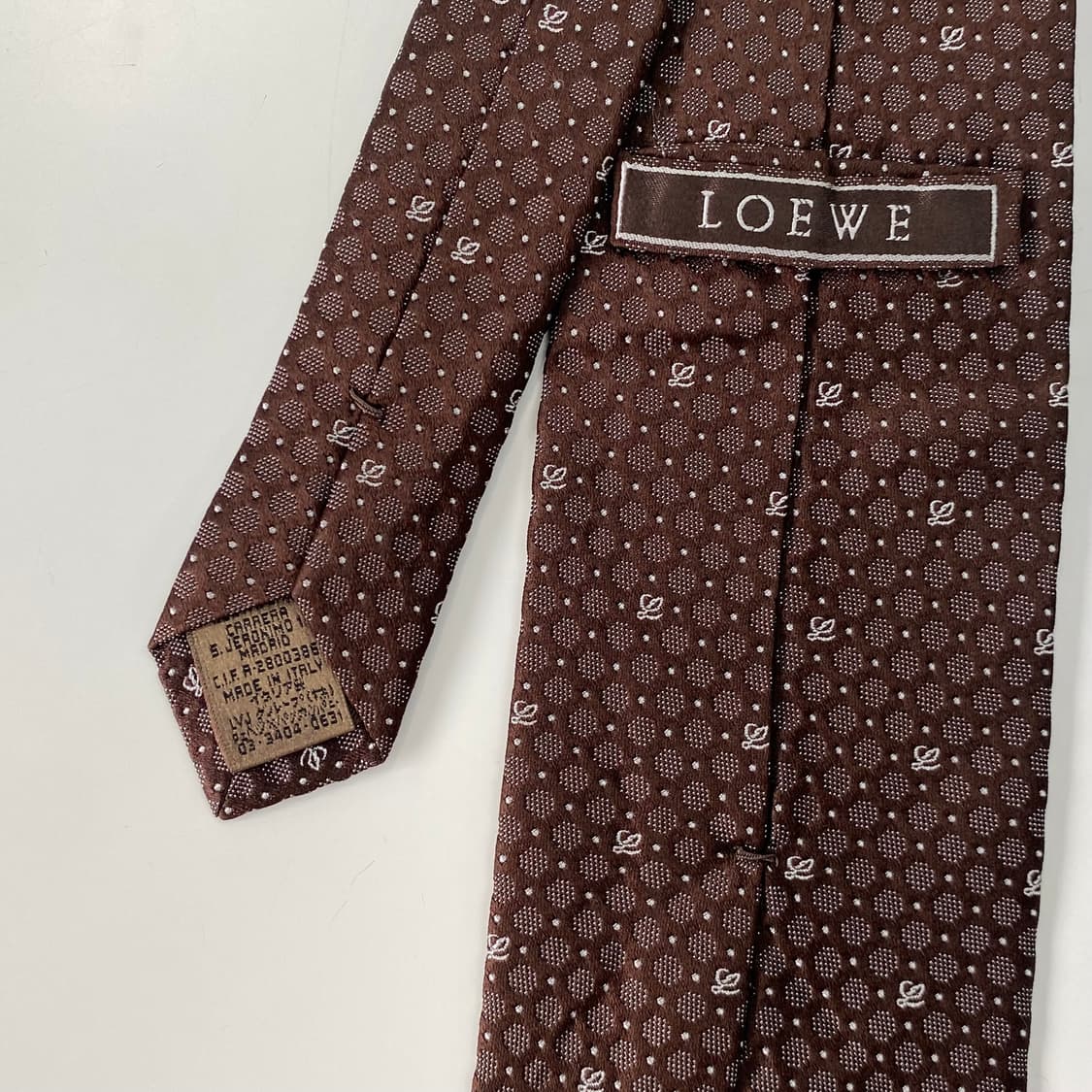 로에베(LOEWE) 모노그램 정품 명품넥타이 8.6cm 상품이미지5