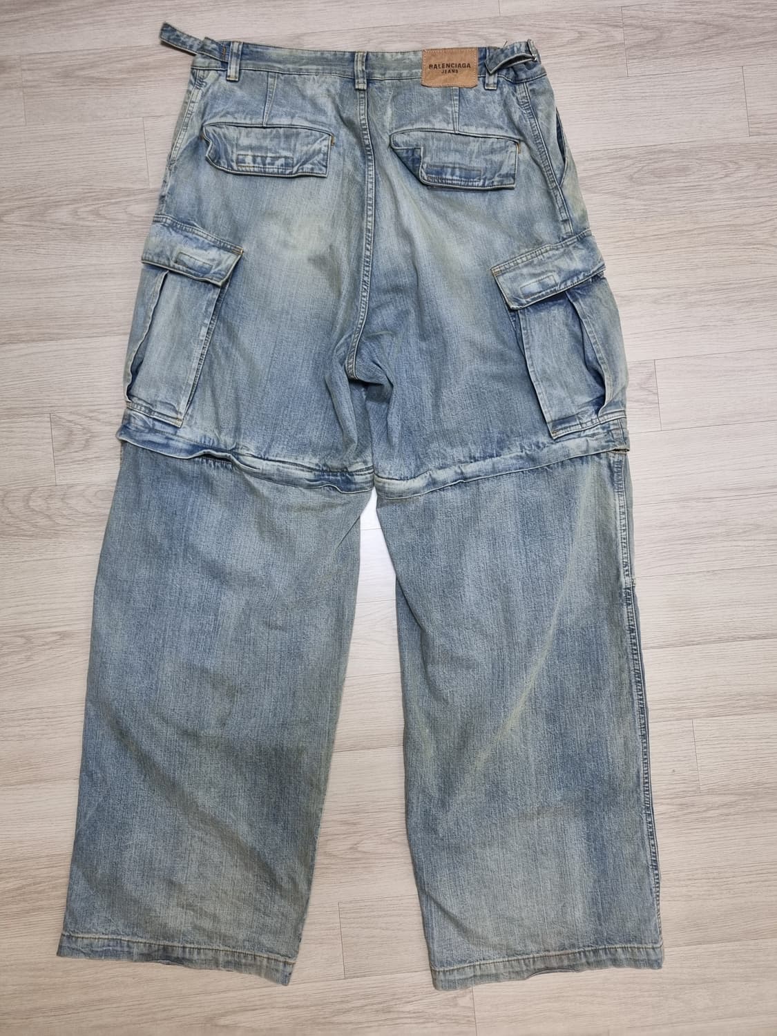 발렌시아가 재패니즈 컨버터블 데님 카고 연청 M 상품이미지4