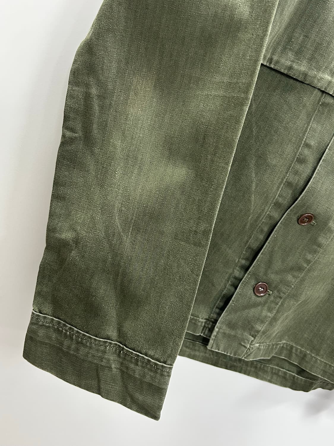 50s-70s 네덜란드군(Dutch army) HBT 유틸리티 셔츠 자켓 상품이미지5