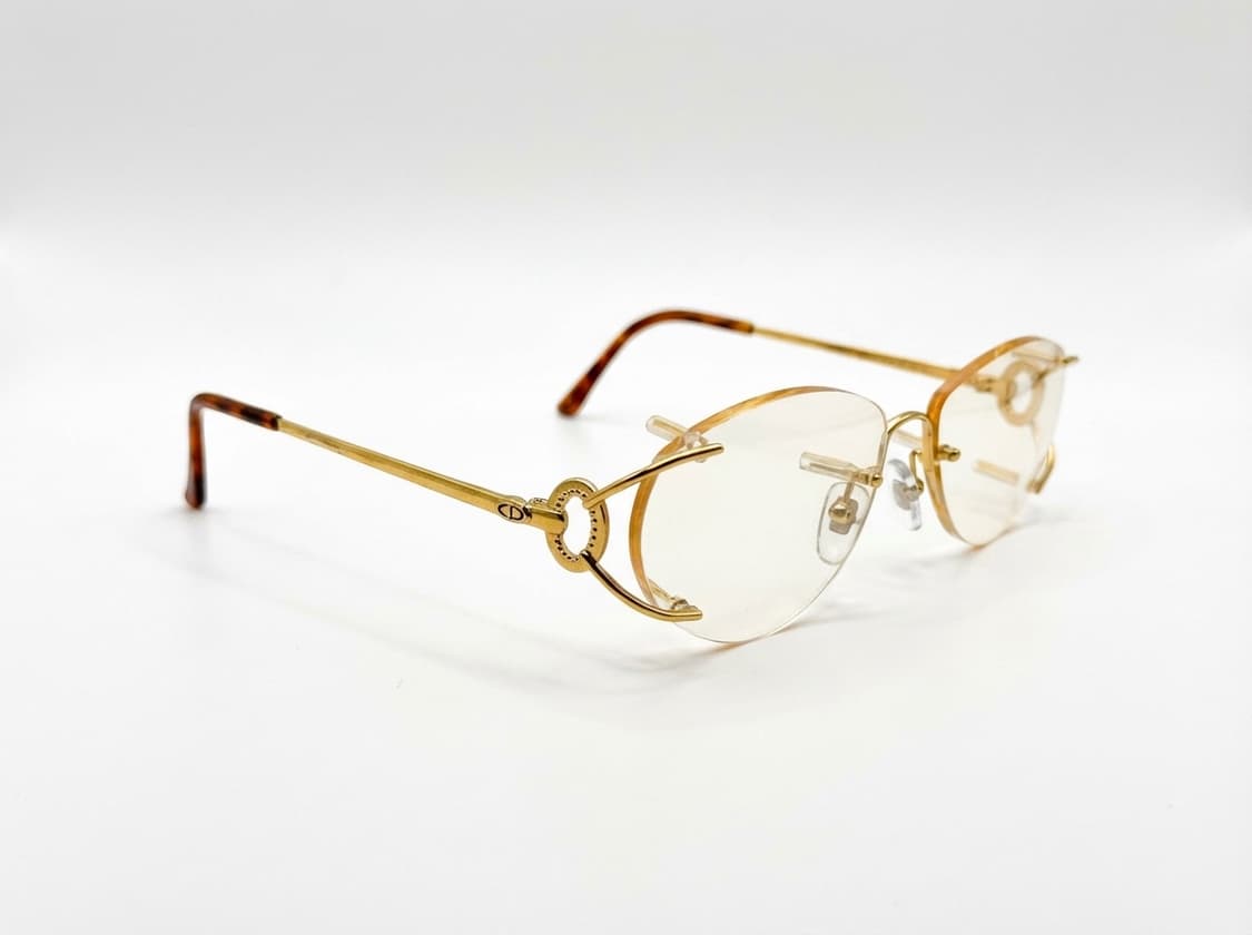 Chritian dior 무테 금테 빈티지 안경테 상품이미지3