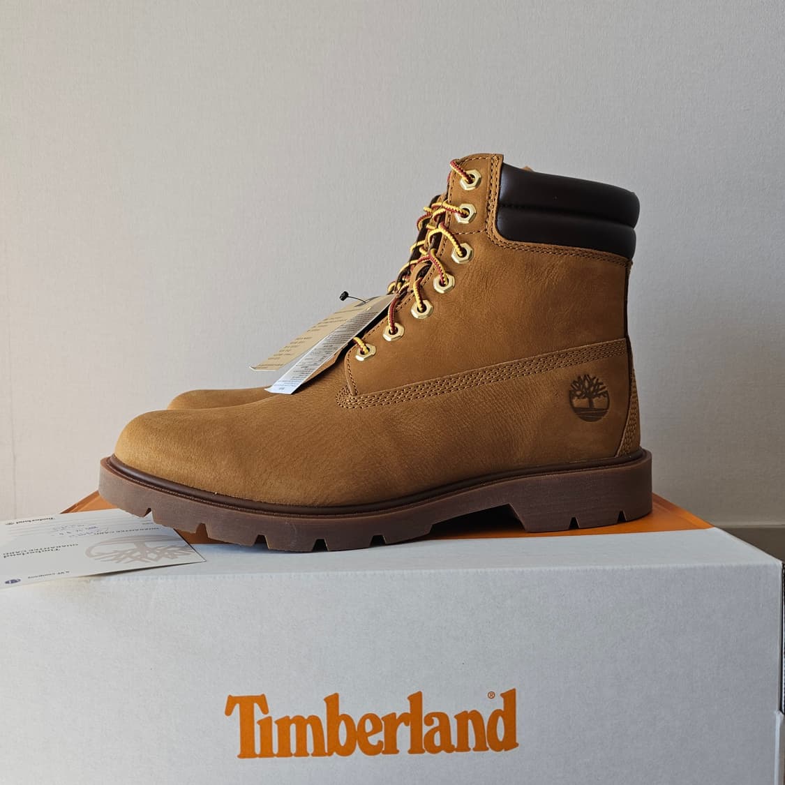 275 새제품 팀버랜드 6인치 레이스업 베이직 부츠 위트 브라운 와이드 상품이미지1