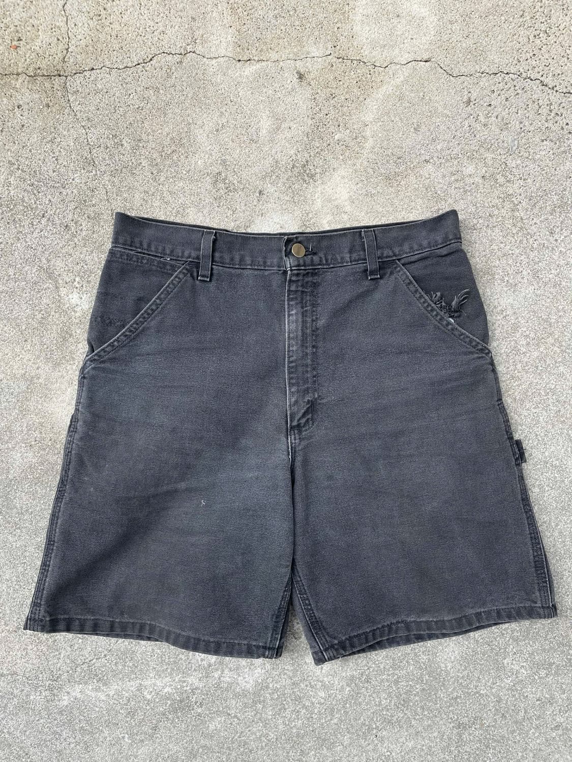 칼하트 블랙 데님 반바지 상품이미지2