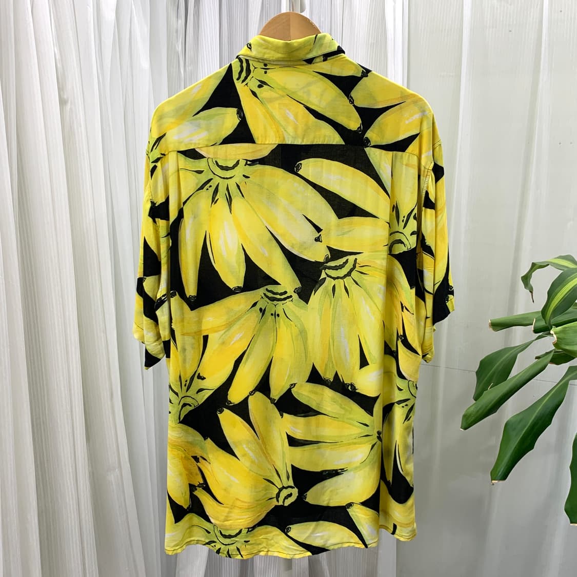 CASA MODA 바나나 패턴 하와이안 알로하셔츠 1551 상품이미지3
