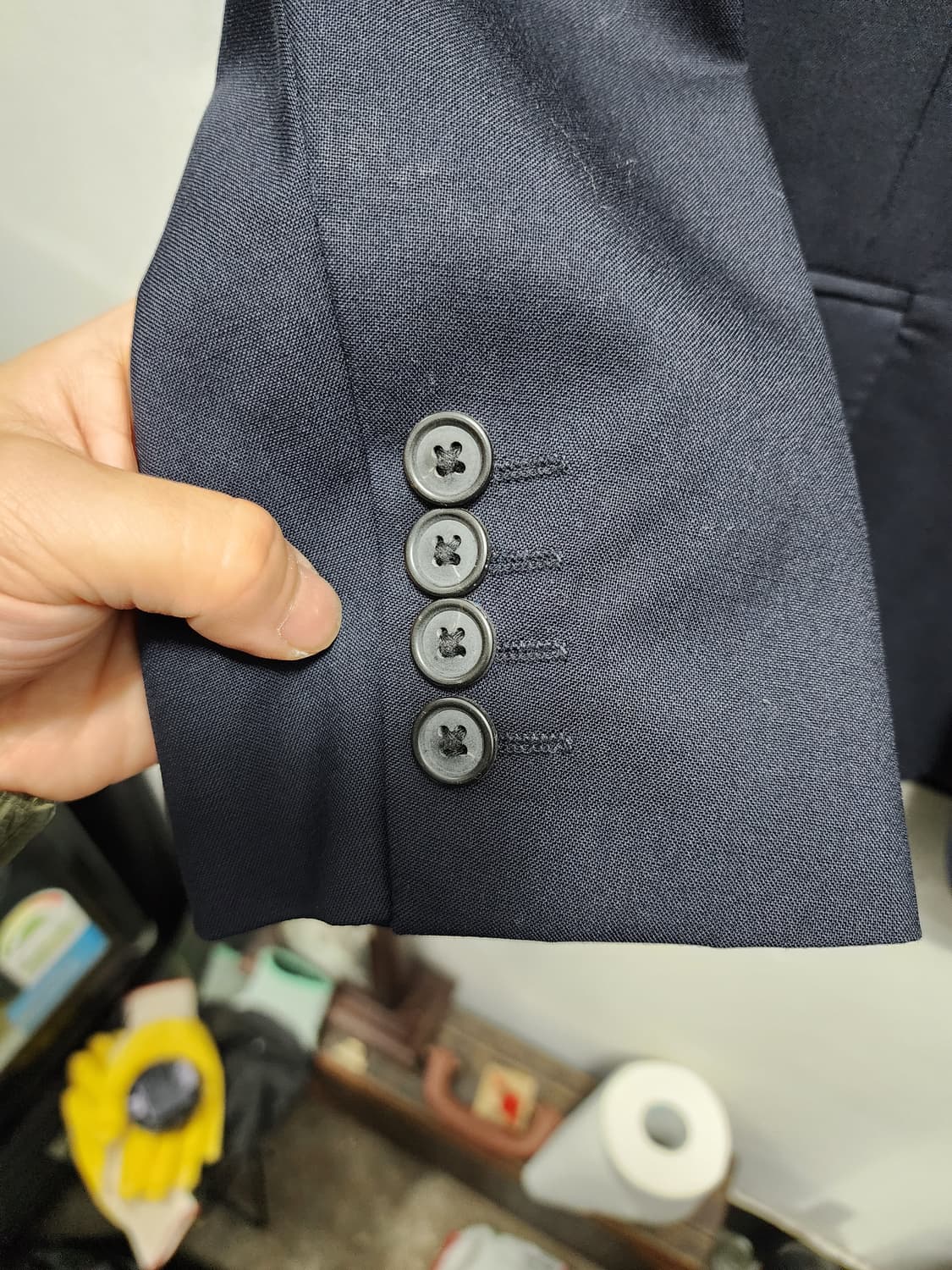 브룩스 브라더스 모직 네이비 블레이저  상품이미지4