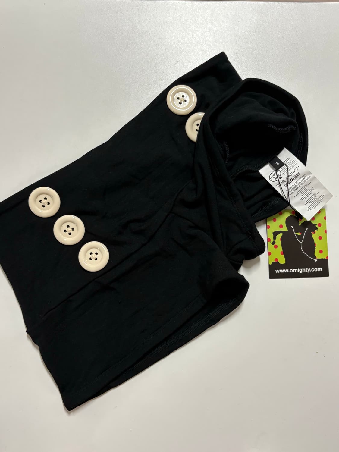 Omighty AHOY MICRO SHORT IN BLACK 블랙 쇼츠 상품이미지2