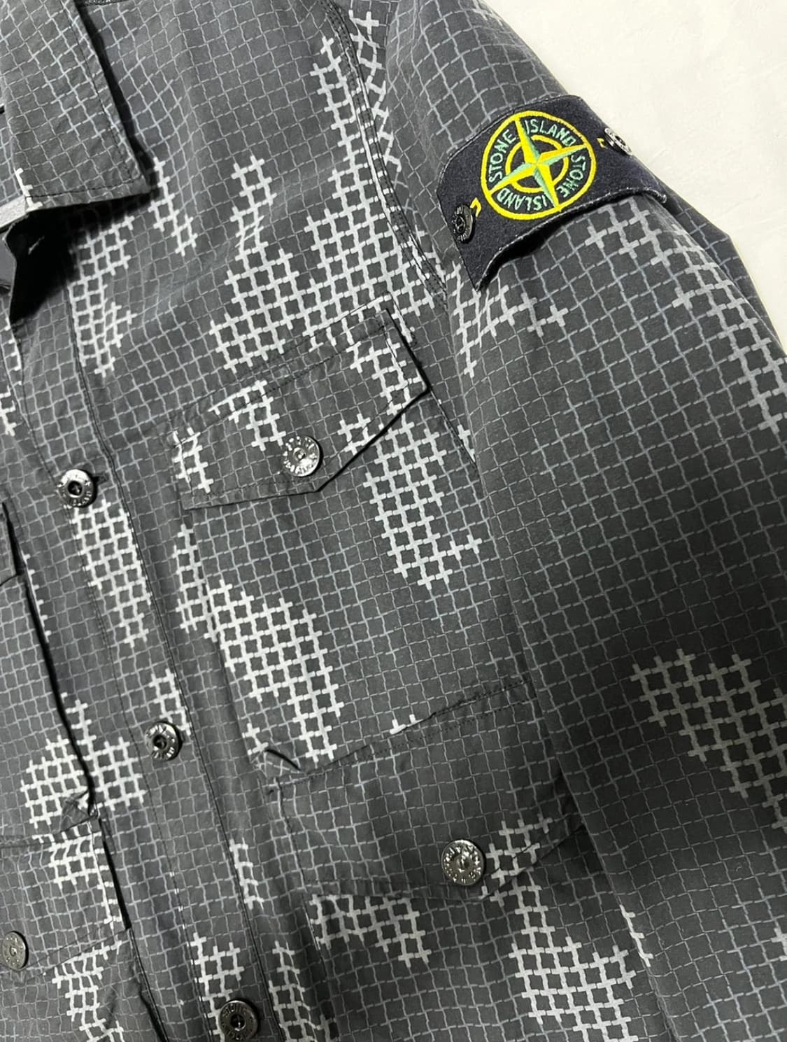 스톤아일랜드 카모 오버셔츠 자켓 M 상품이미지2