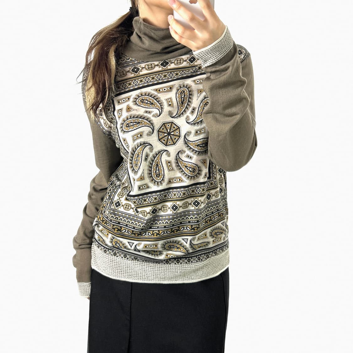 Etro paisley knit turtleneck top 상품이미지4