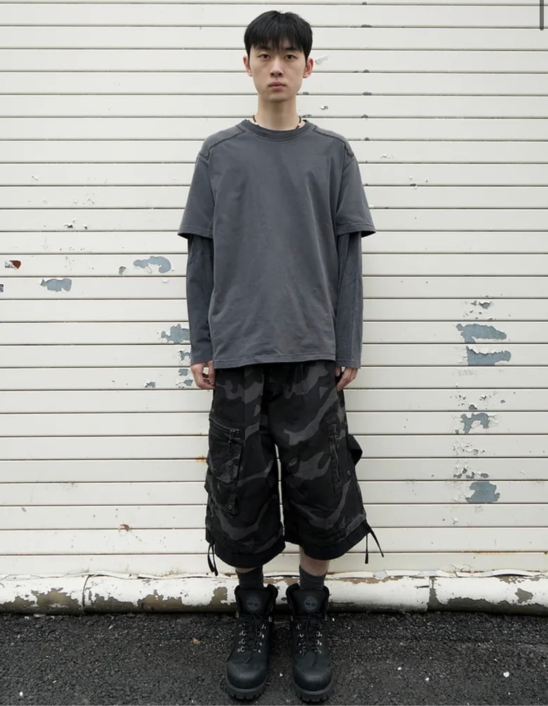 ETCE (MIXED SHOULDER PANEL TEE) L사이즈 상품이미지2