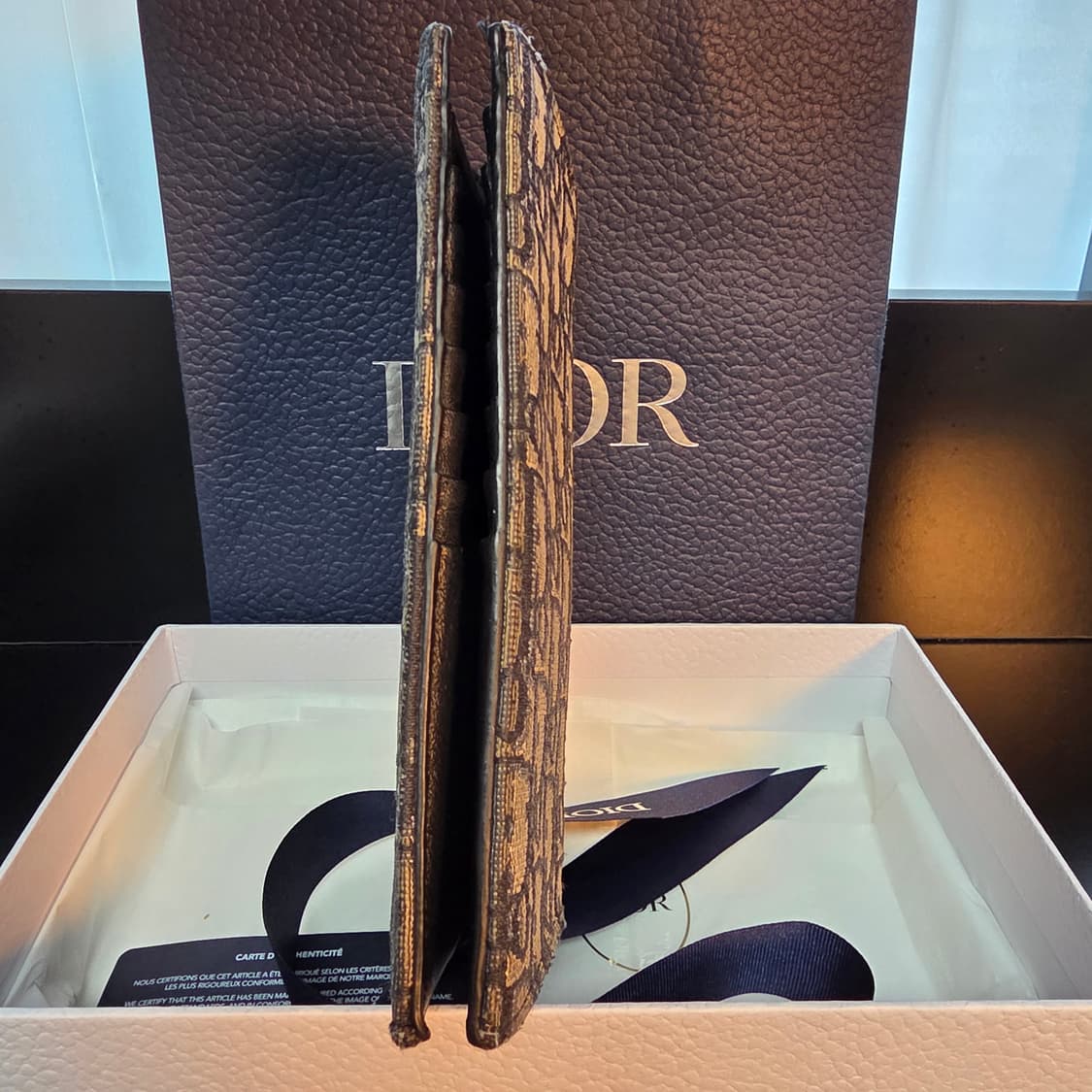 {클로젯}[Os]디올 오블리크 버티컬 장지갑 상품이미지8