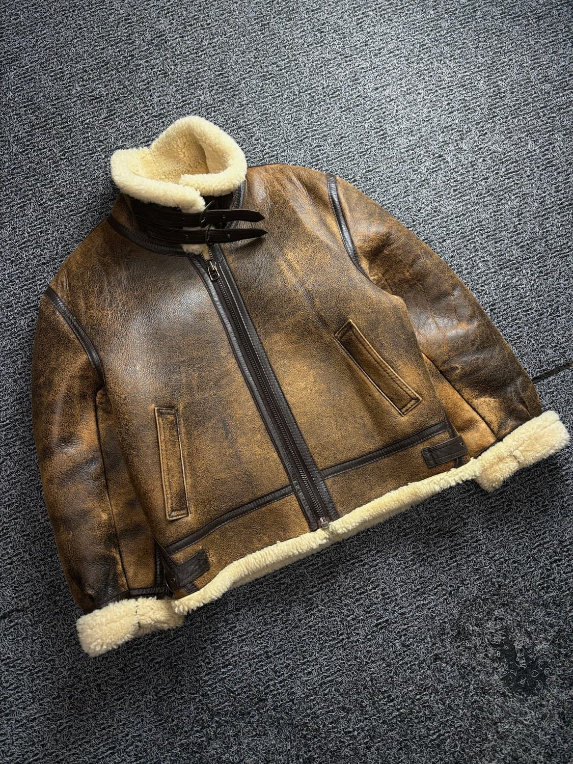 오리지널 밀리터리 B-3 램스킨 무스탕 자켓 2937 상품이미지1
