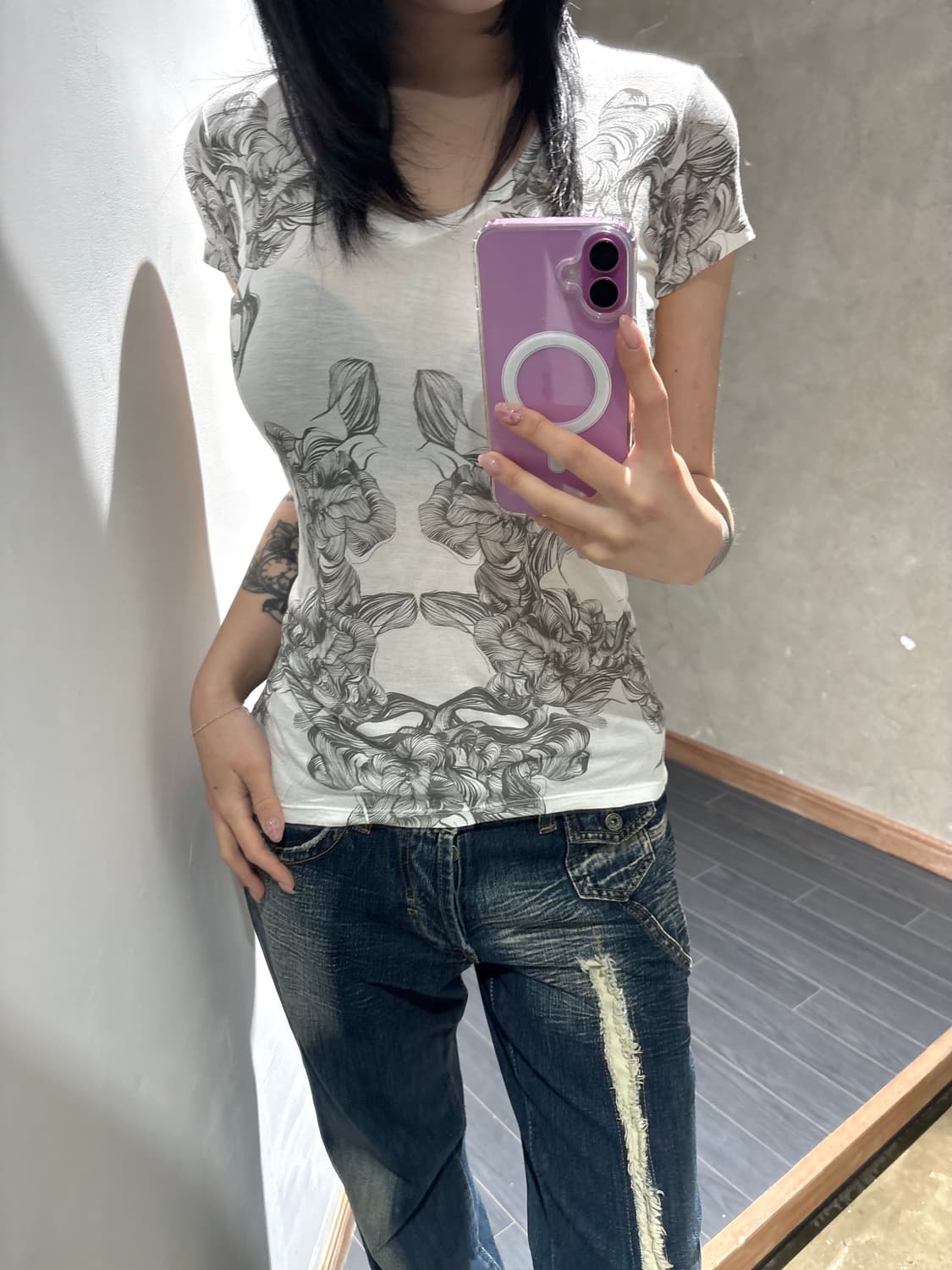 아르마니 익스체인지 프린팅 티셔츠 상품이미지1