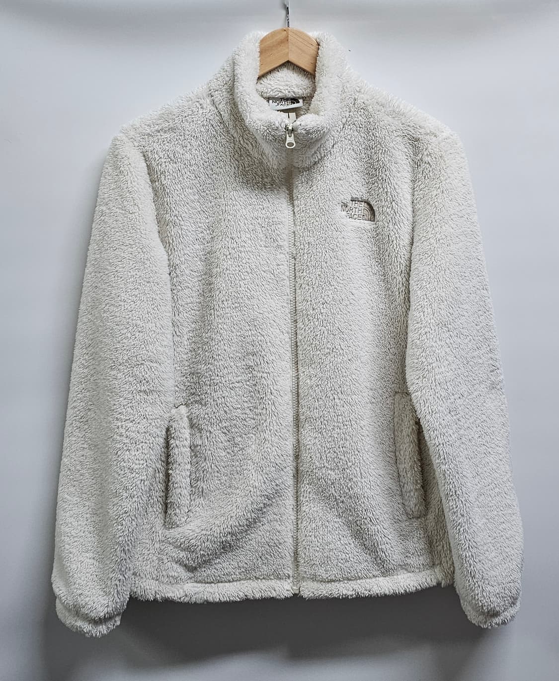 노스페이스 아이보리 뽀글이 플리스 집업 S 90 상품이미지1