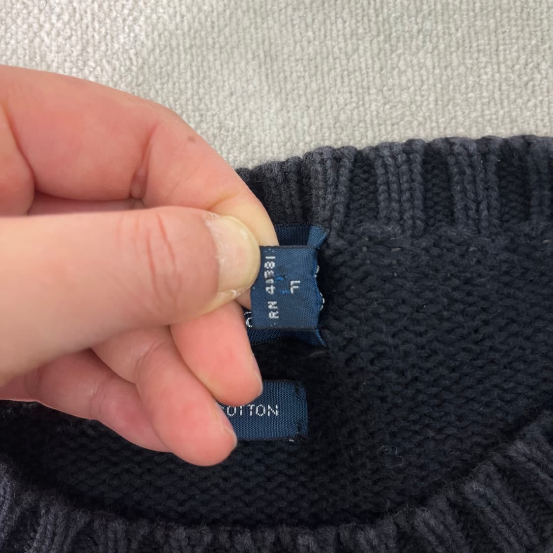 100 폴로랄프로렌 코튼 블랙 니트 상품이미지4