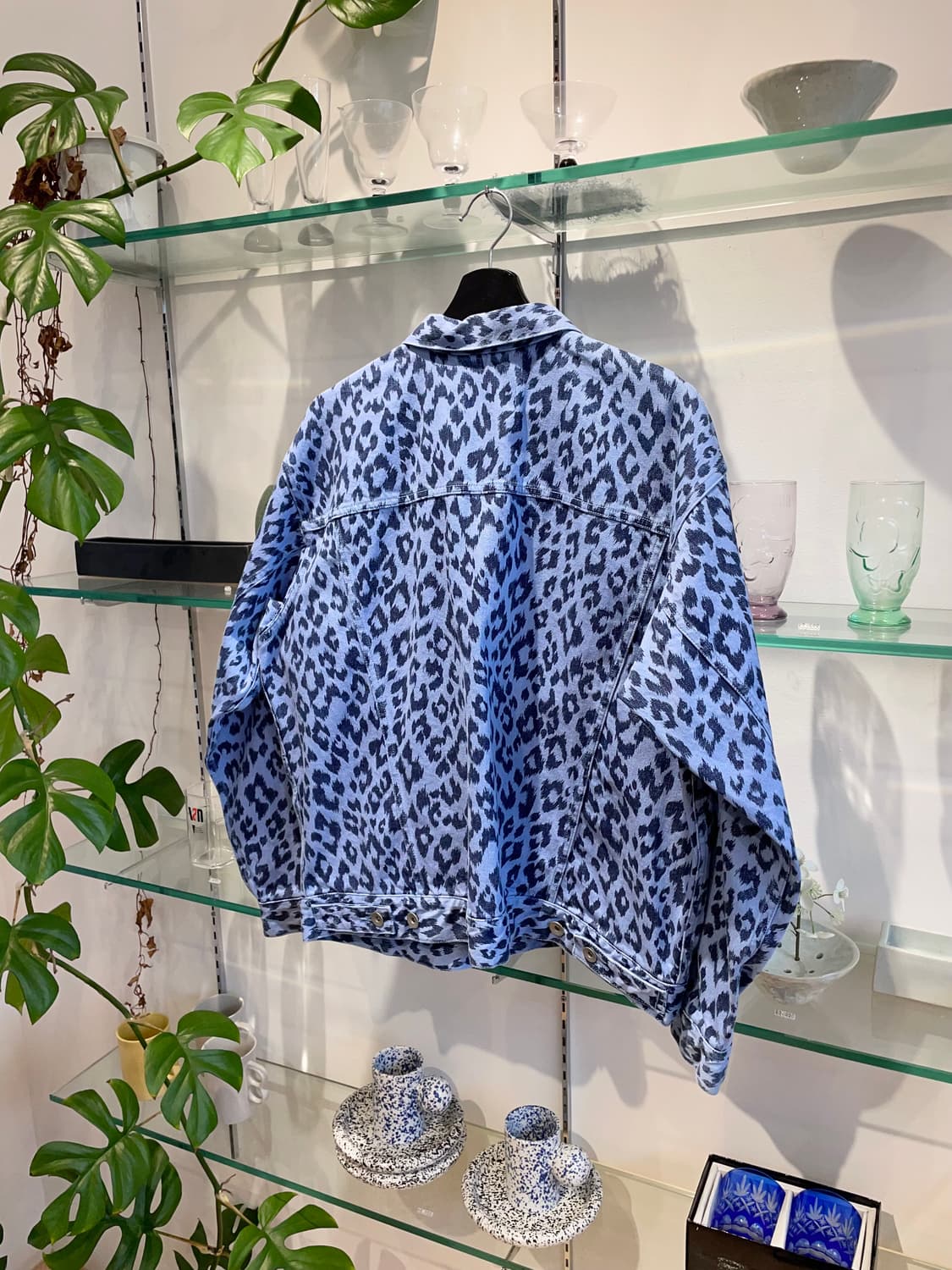 MYNE leopard denim jacket 상품이미지4