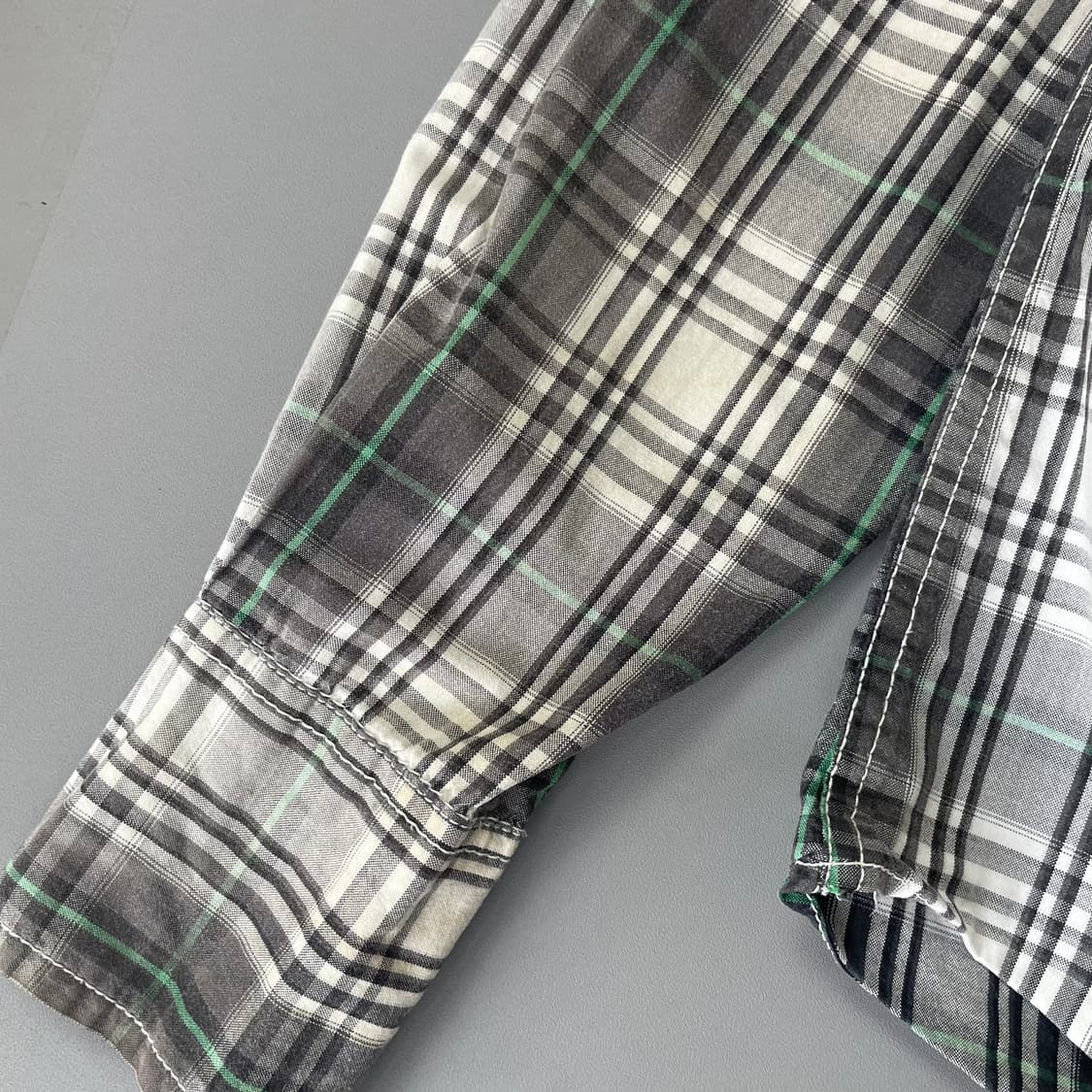 COOL KHAKIS 밀리터리 빈티지 체크 견장 셔츠 상품이미지5