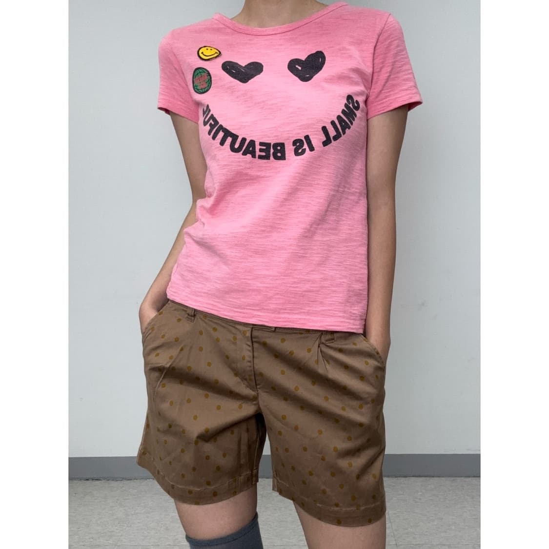 빈티지 핑크 키치 반팔 상품이미지8