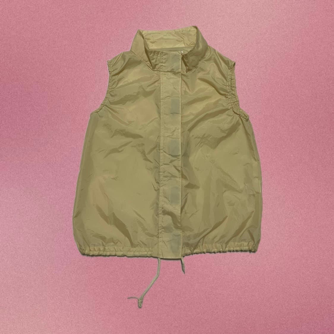 빈티지 Yellow 나일론 조끼 상품이미지2